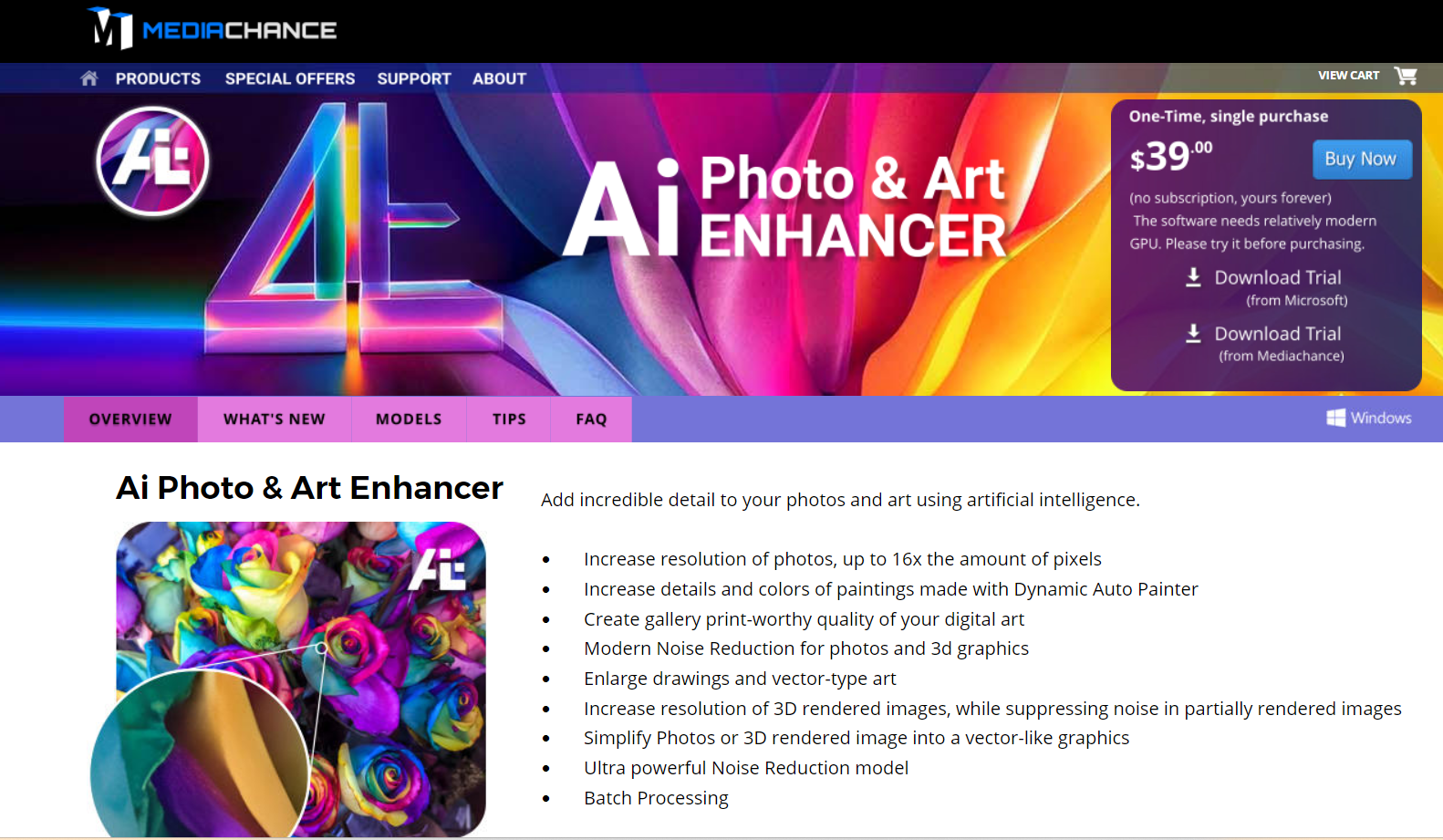 Mediachance AI Photo and Art Enhancer 1.6.00 download
